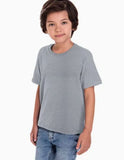 CAMISETA CINZA INFANTIL MENINO DECOTE REDONDO MALWEE