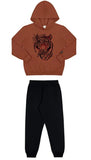 CONJUNTO MASCULINO INFANTIL ALAKAZOO MOLETOM ESTAMPA TIGRE